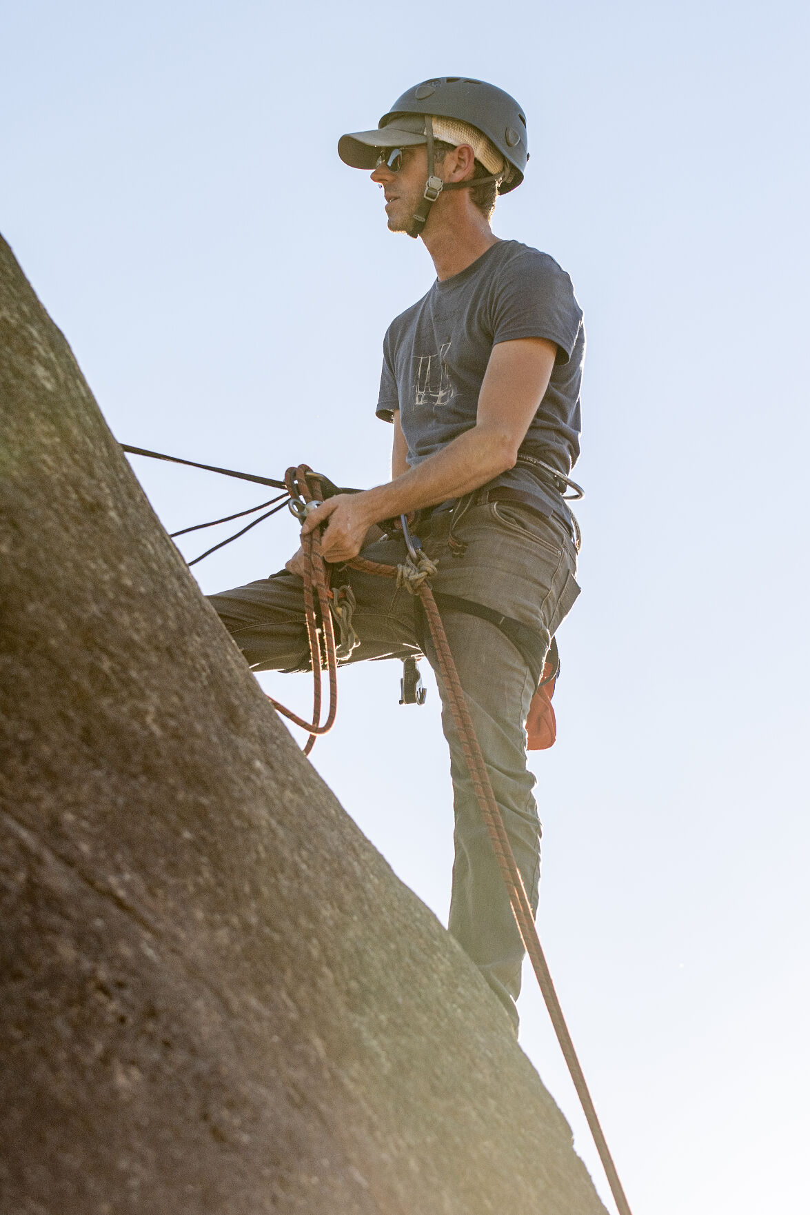 Training room at the cliff climbing clinic
